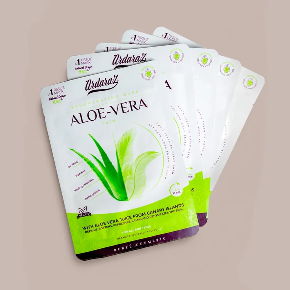 Mascarillas Faciales Tissue Mask con Aloe Vera de las Islas Canarias