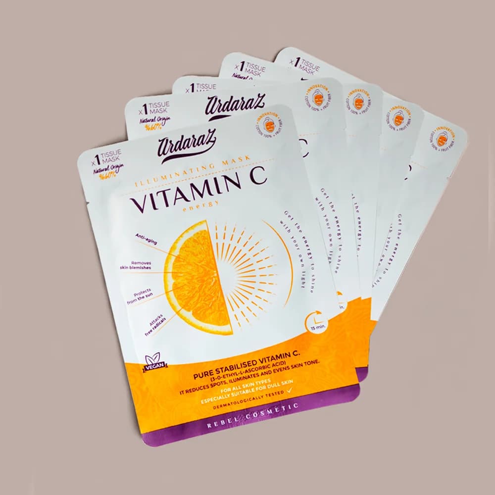 Mascarillas Faciales Tissue Mask con 3-O-Ethyl Ascorbic Acid