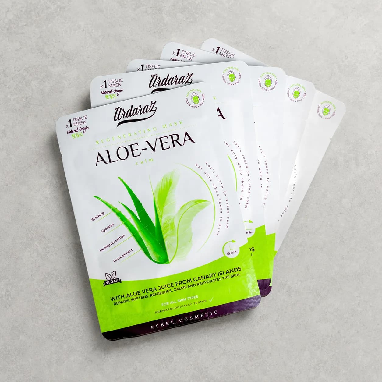 Mascarillas Faciales Tissue Mask con Aloe Vera de las Islas Canarias